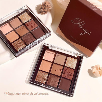 Charming Eyes.9-Color Chocolate Eyeshadow Palette.