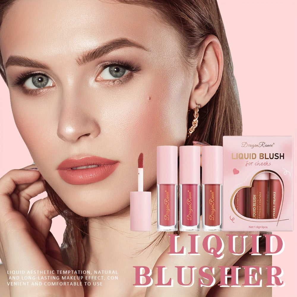 3-pk Blendable, Luxurious Liquid Blush For A Flawless Finish