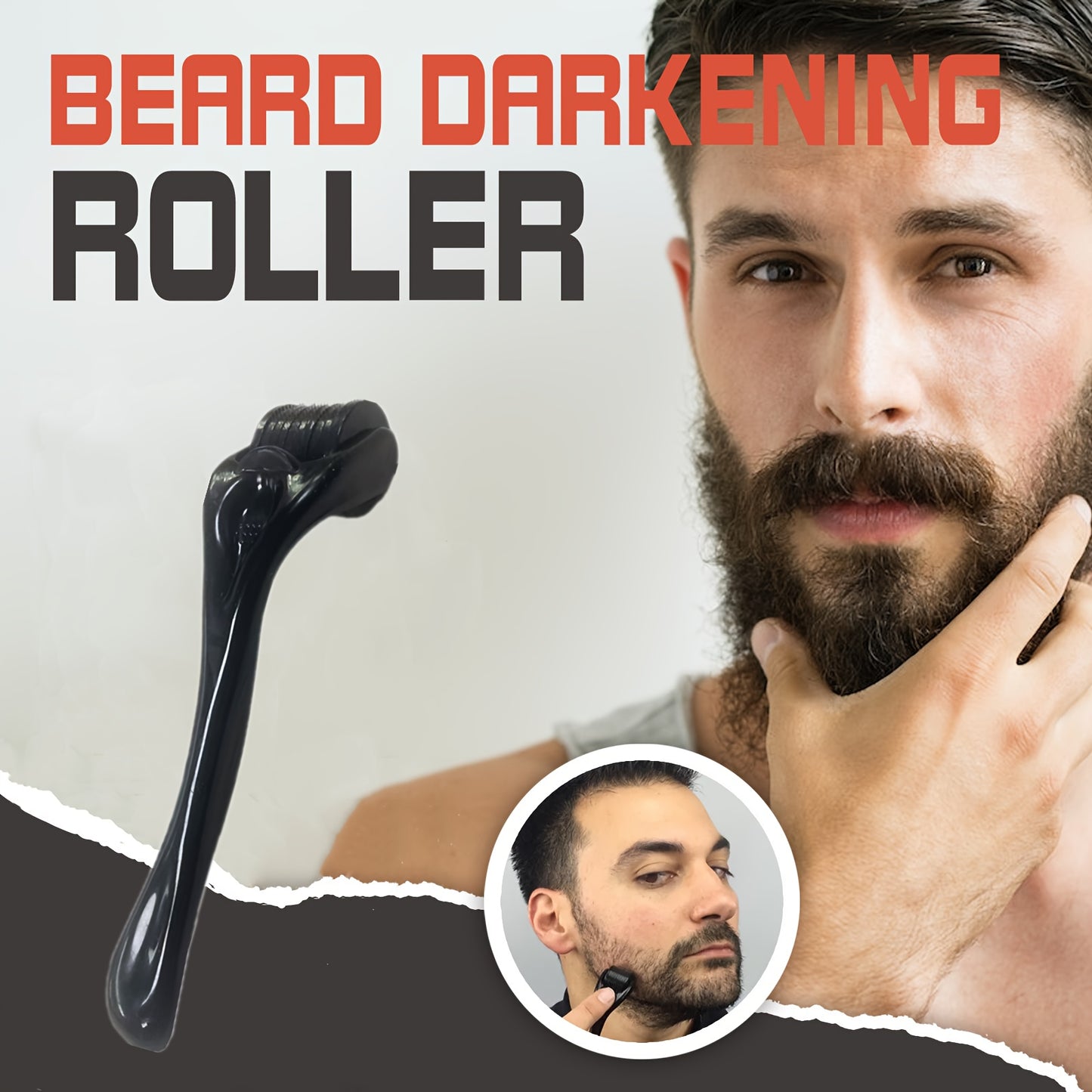 Dual-Purpose Microneedle Roller - Improved Beard &amp; Skin Health - Complete Care Kit for Him &amp; Her, Perfect Gift