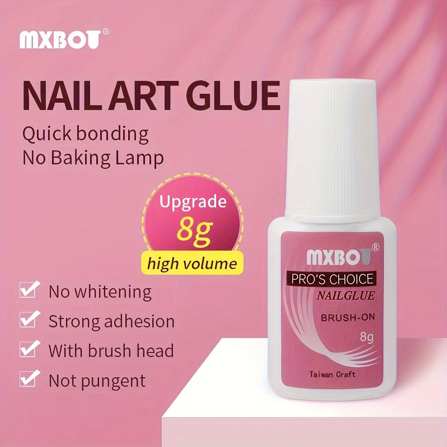 Super Strong Clear Nail Glue for Press-Ons & Acrylic Nails