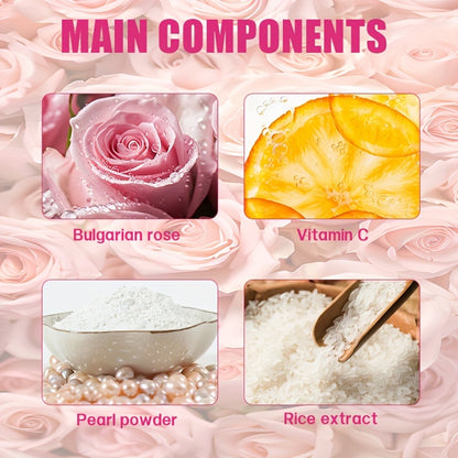 Rose Soft Powder Mask – Cleansing & Moisturizing, Delicate, Smooth & Shiny Skin