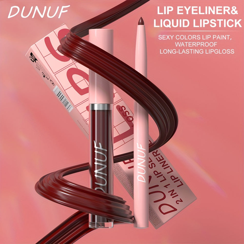 Matte Perfection: Lip Gloss & Liner Duo